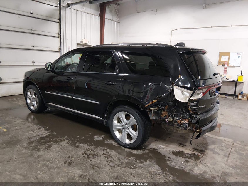 Vin: 1c4rdjdg8ec976249, lot: 46601035, dodge durango limited 20143