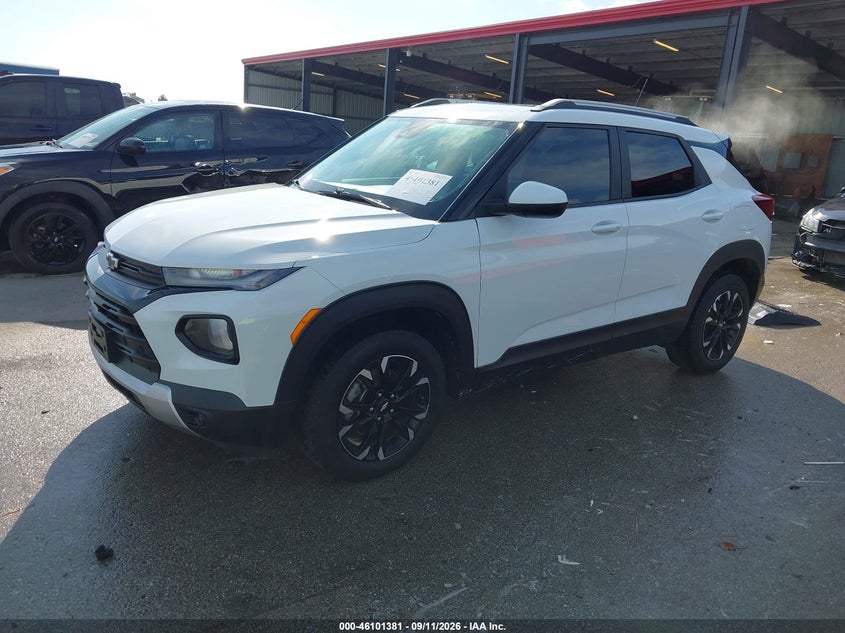 Vin: kl79mrsl8nb046000, lot: 46601039, chevrolet trailblazer awd lt 20222