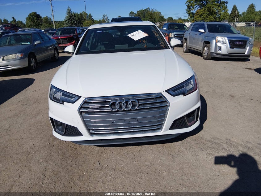 AUDI A4 2019 VIN WAUENAF43KA055348