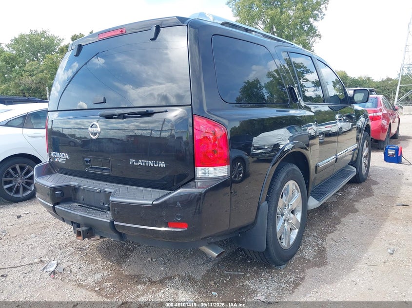 Vin: 5n1aa0nc4dn606376, lot: 46601077, nissan armada platinum 20134