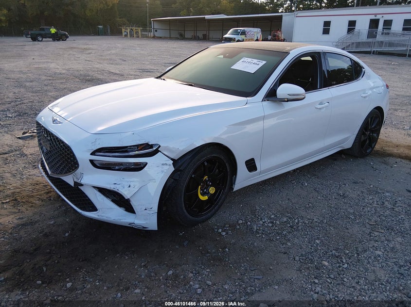 Vin: kmtg54te2pu125312, lot: 46601124, genesis g70 3.3t rwd 20232