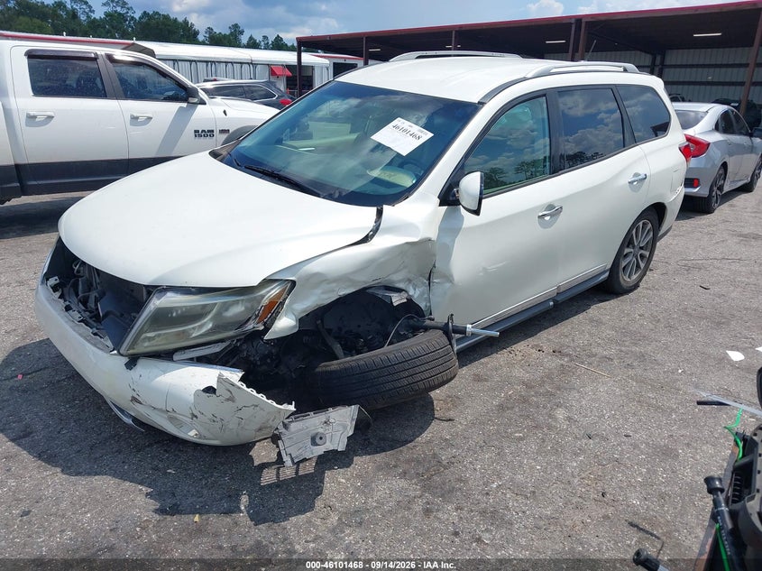 Vin: 5n1ar2mm4gc631549, lot: 46601126, nissan pathfinder sl 20162