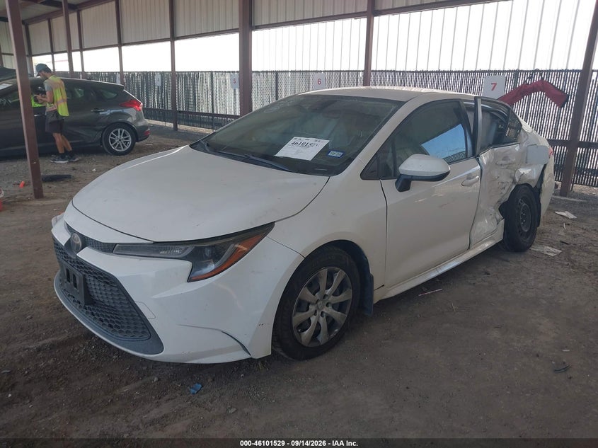 Vin: jtdeprae8lj082719, lot: 46601187, toyota corolla le 20202