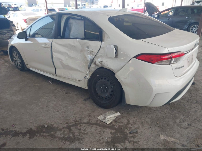 Vin: jtdeprae8lj082719, lot: 46601187, toyota corolla le 20203