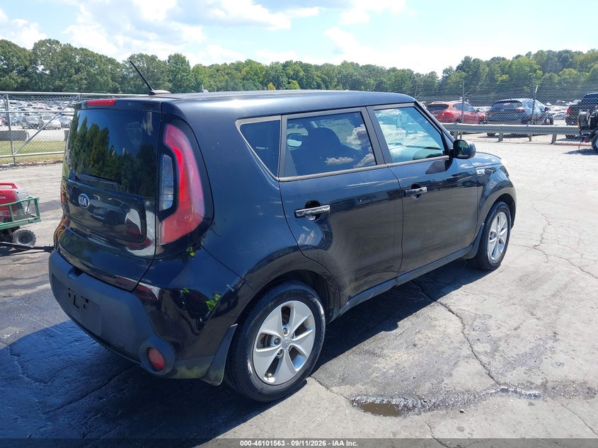 Vin: kndjn2a2xg7298396, lot: 46601221, kia soul 20164