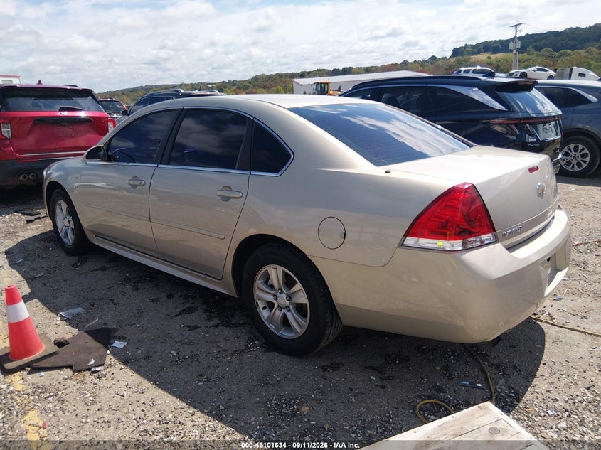 Vin: 2g1wf5e34c1210112, lot: 46601292, chevrolet impala ls 20123