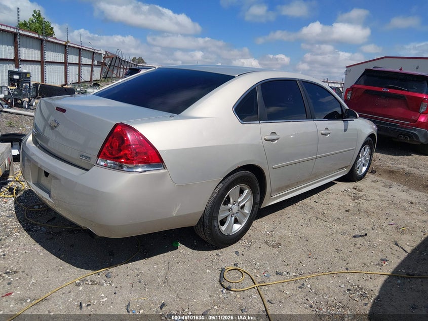 Vin: 2g1wf5e34c1210112, lot: 46601292, chevrolet impala ls 20124