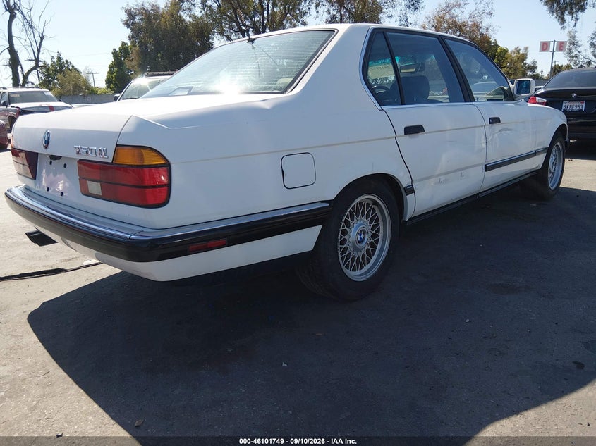 BMW 750 1991 VIN WBAGC8314MDC80206