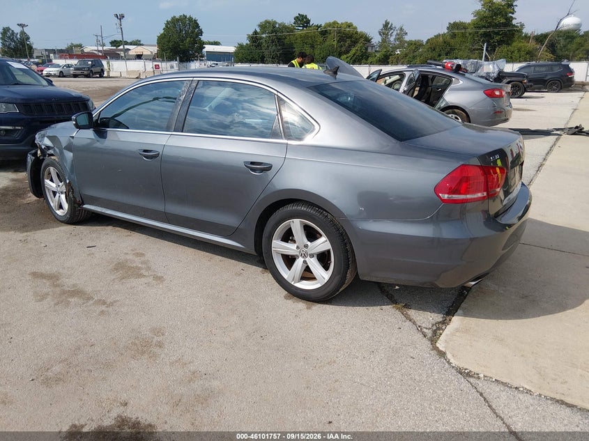 Vin: 1vwbh7a36dc080926, lot: 46601415, volkswagen passat 2.5l se 20133