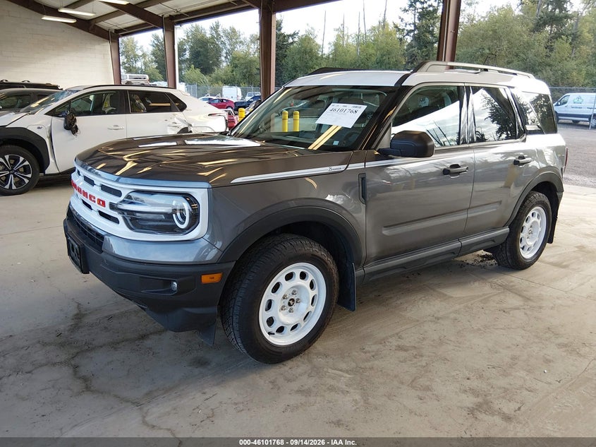 Vin: 3fmcr9g64rre04879, lot: 46601426, ford bronco sport heritage 20242