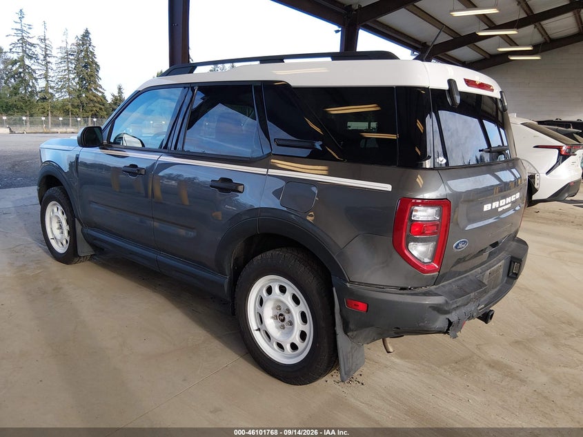 Vin: 3fmcr9g64rre04879, lot: 46601426, ford bronco sport heritage 20243