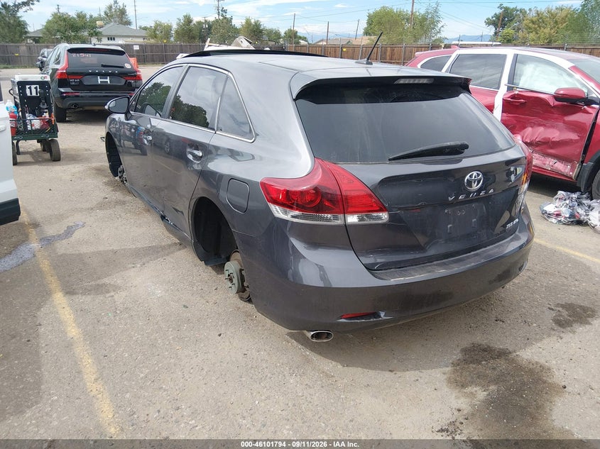 Vin: 4t3bk3bb4eu098326, lot: 46601452, toyota venza xle v6 20143