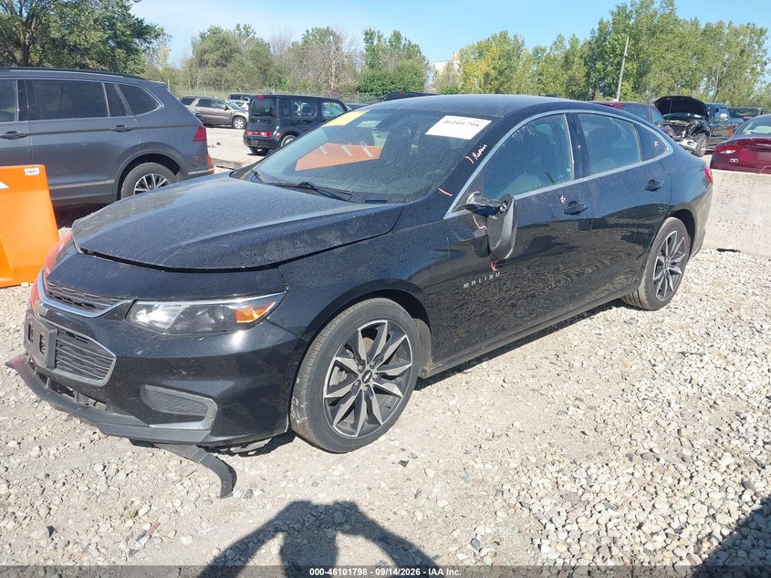 Vin: 1g1ze5st6hf278450, lot: 46601456, chevrolet malibu 1lt 20172