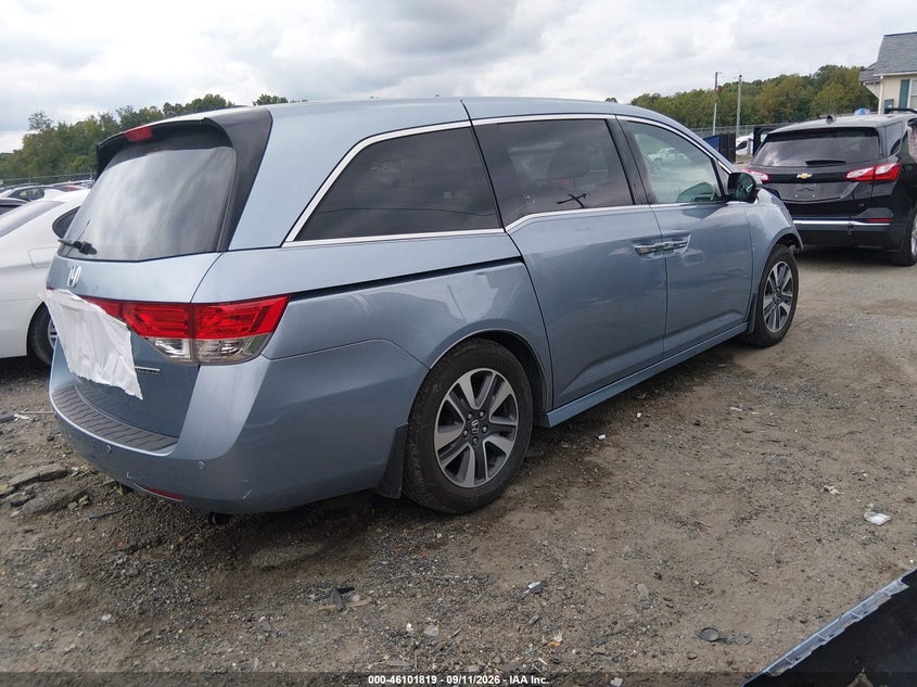 Vin: 5fnrl5h96eb114575, lot: 46601477, honda odyssey touring/touring elite 20144