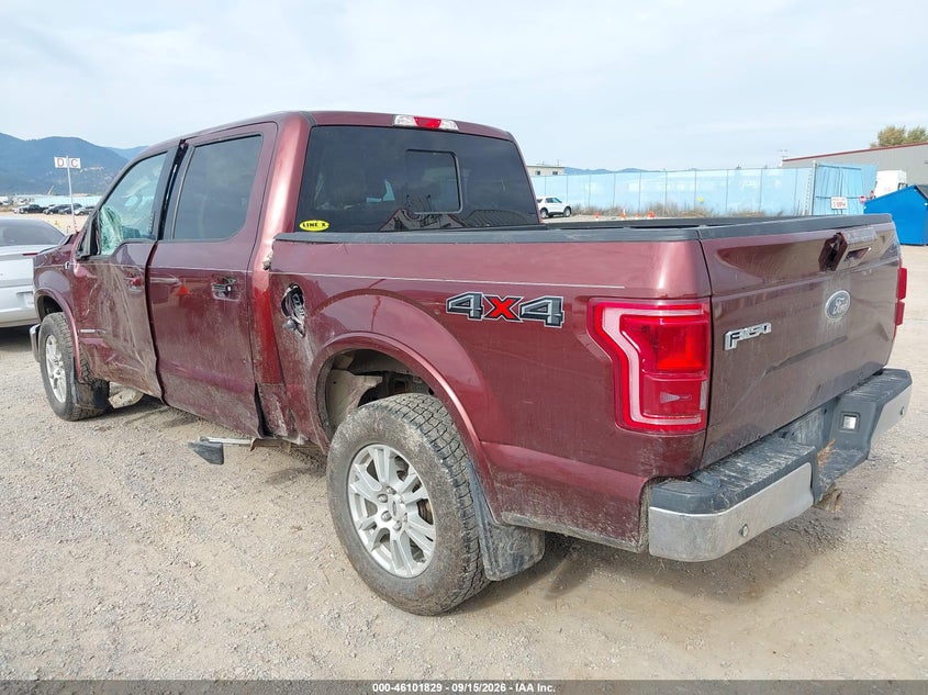 Vin: 1ftew1ep6gkf72544, lot: 46601487, ford f-150 lariat 20163