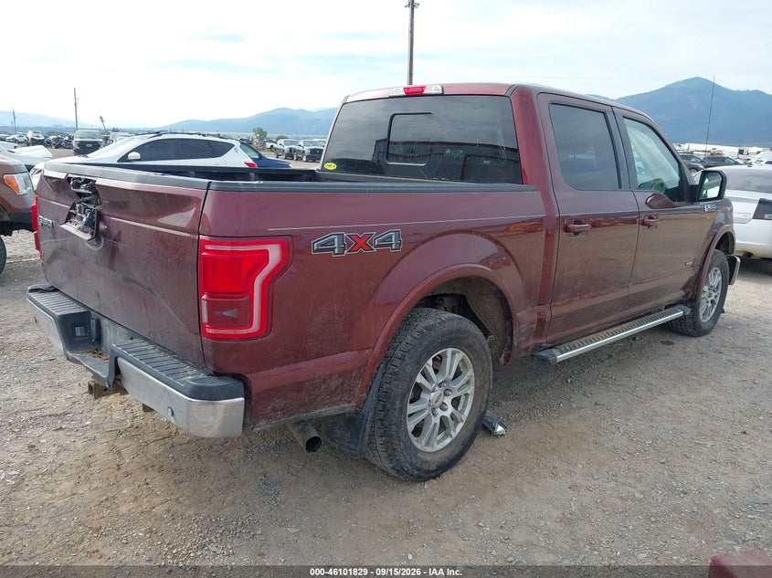 Vin: 1ftew1ep6gkf72544, lot: 46601487, ford f-150 lariat 20164