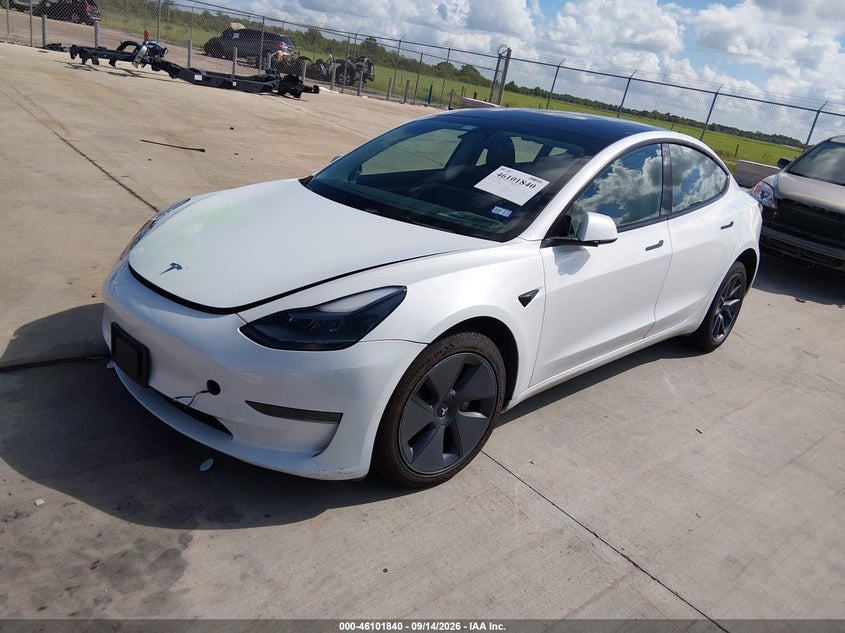 Vin: 5yj3e1ea4pf504956, lot: 46601498, tesla model 3 rear-wheel drive 20232