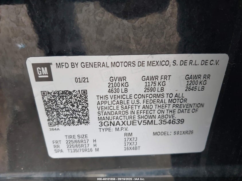 2021 CHEVROLET EQUINOX AWD LT · Фото 9