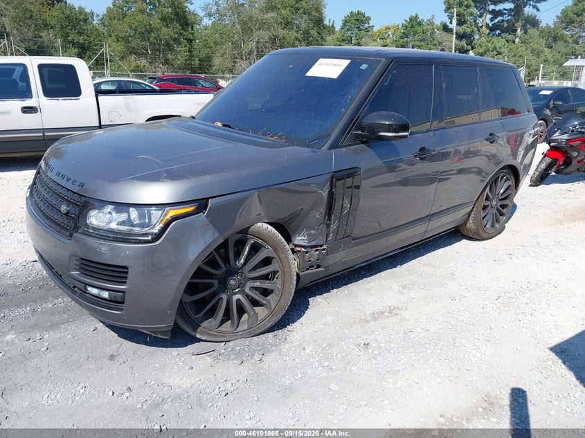 Vin: salgs2ef3ga257636, lot: 46601524, land rover range rover 5.0l v8 supercharged 20162