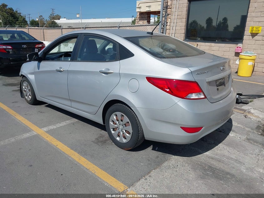 Vin: kmhct4ae7gu998555, lot: 46601606, hyundai accent se 20163