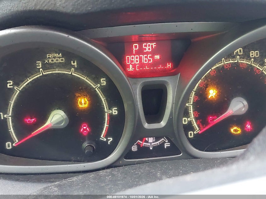 FORD FIESTA 2013 VIN 3FADP4BJ4DM153144