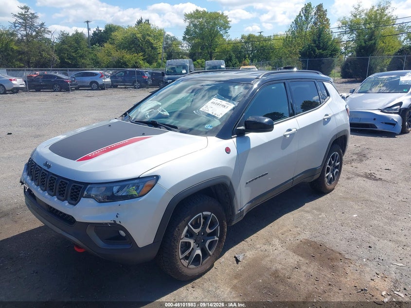 Vin: 3c4njddn5st507322, lot: 46601641, jeep compass trailhawk 4x4 20252