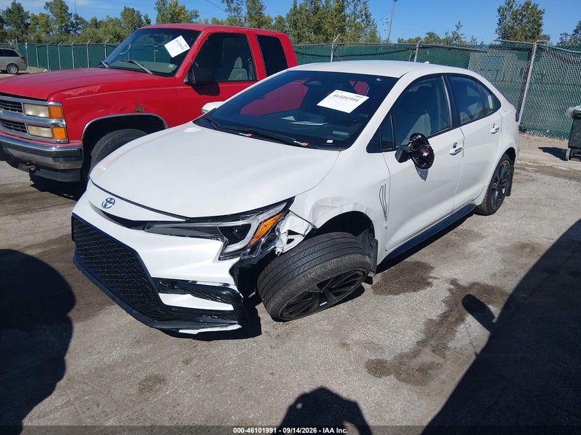 Vin: jtdbcmfe8t3118617, lot: 46601649, toyota corolla hybrid hybrid se 20262