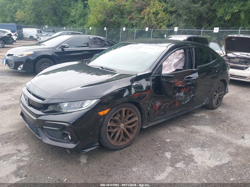 Vin: shhfk7h46mu225257, lot: 46601650, honda civic sport 20212
