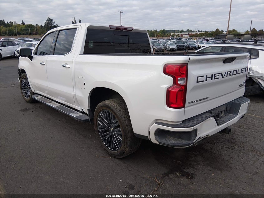 Vin: 1gcuyhel9mz129335, lot: 46601672, chevrolet silverado 1500 high country 20213
