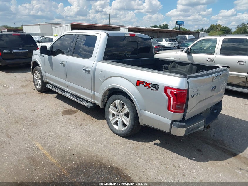 Vin: 1ftew1ef5gfc79699, lot: 46601677, ford f-150 lariat 20163