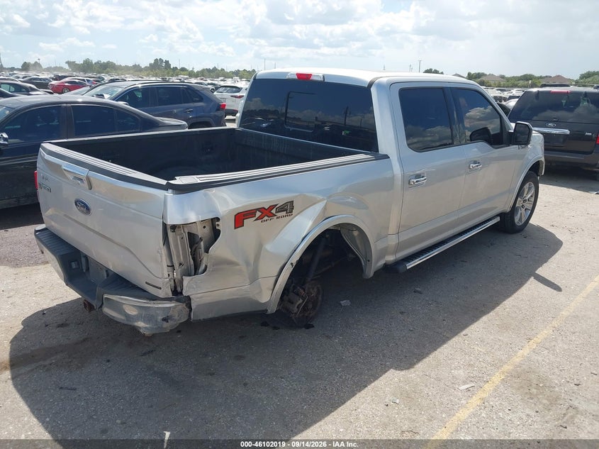 Vin: 1ftew1ef5gfc79699, lot: 46601677, ford f-150 lariat 20164
