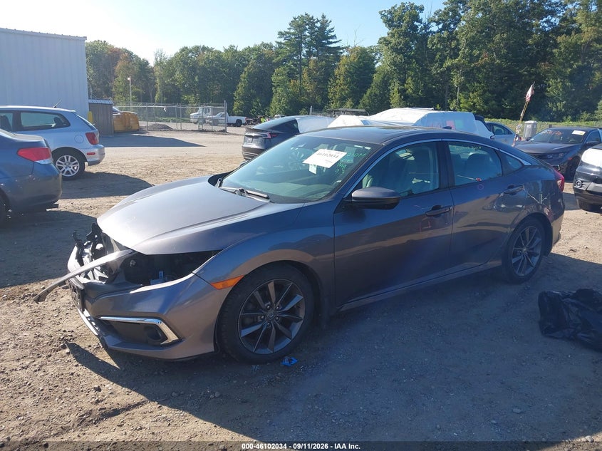Vin: 19xfc1f33le201461, lot: 46601692, honda civic ex 20202
