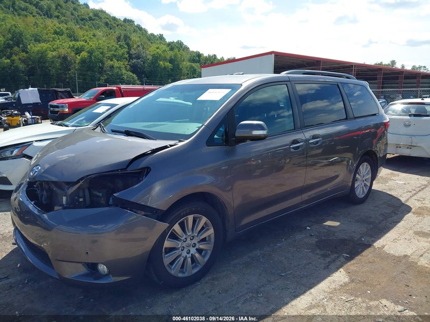 Vin: 5tddk3dcxgs136080, lot: 46601696, toyota sienna limited 7 passenger 20162