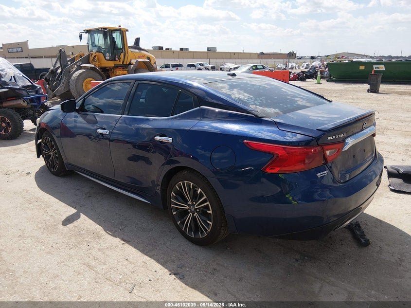 Vin: 1n4aa6ap8hc407323, lot: 46601697, nissan maxima 3.5 platinum 20173