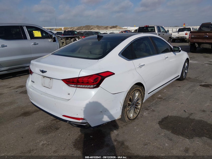 Vin: kmhgn4je8fu067377, lot: 46601699, hyundai genesis 3.8 20154