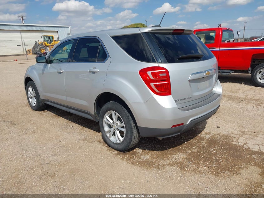 Vin: 2gnfleekxh6322695, lot: 46601738, chevrolet equinox ls 20173