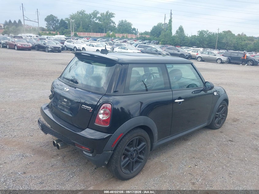 Vin: wmwsv3c57dt395279, lot: 46601763, mini hardtop cooper s 20134