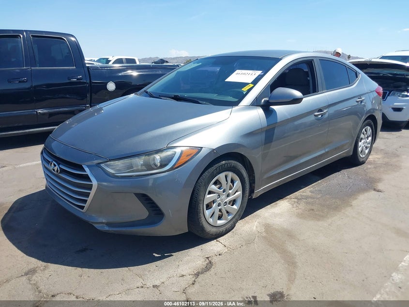 Vin: kmhd74lf0hu154230, lot: 46601771, hyundai elantra se 20172