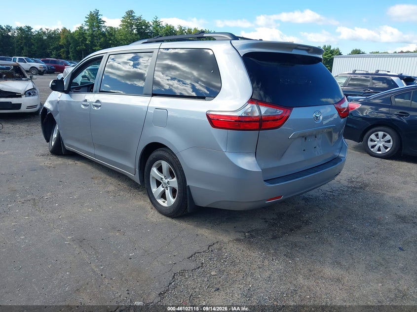 Vin: 5tdkz3dc3hs785644, lot: 46601773, toyota sienna le 8 passenger 20173