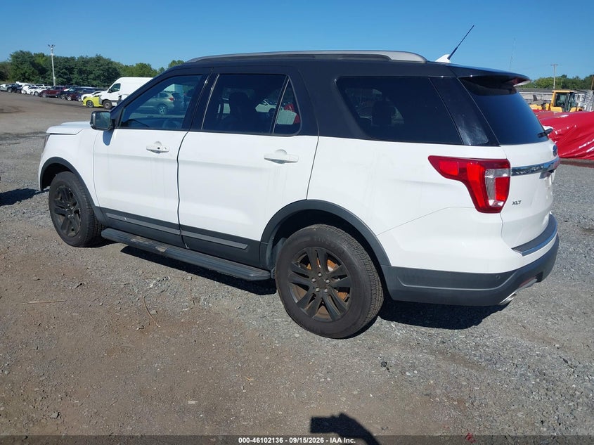 Vin: 1fm5k8d83jgb38408, lot: 46601794, ford explorer xlt 20183