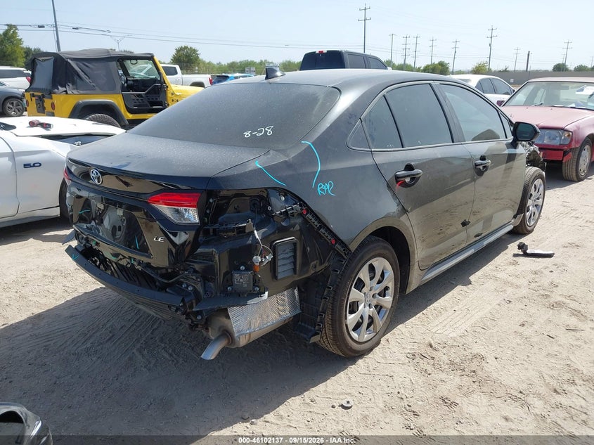 Vin: 5yfb4mde8tp469163, lot: 46601795, toyota corolla le 20264