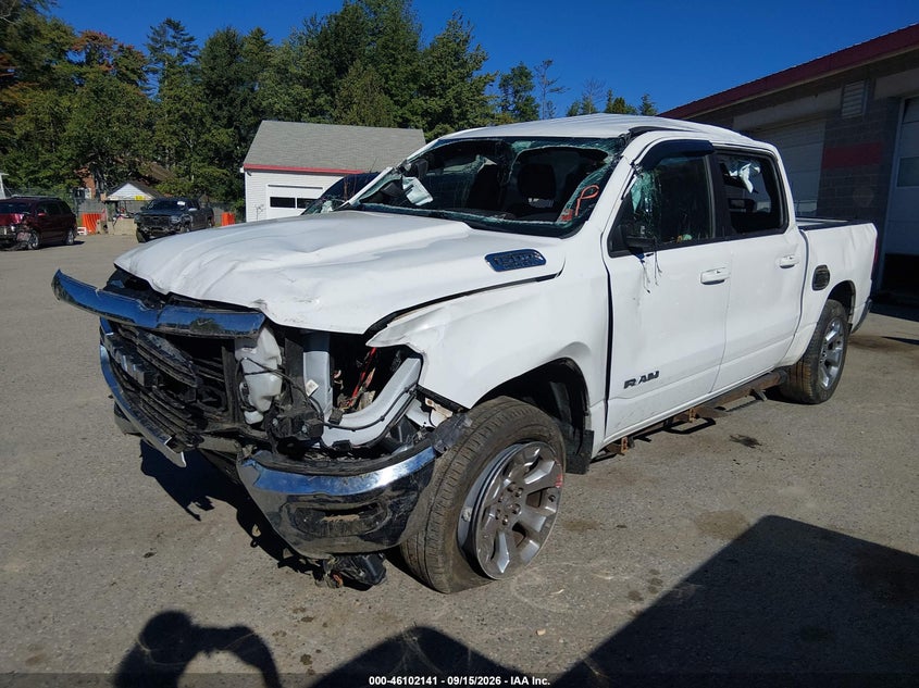 Vin: 1c6srfft7mn701945, lot: 46601799, ram 1500 big horn  4x4 5'7 box 20212