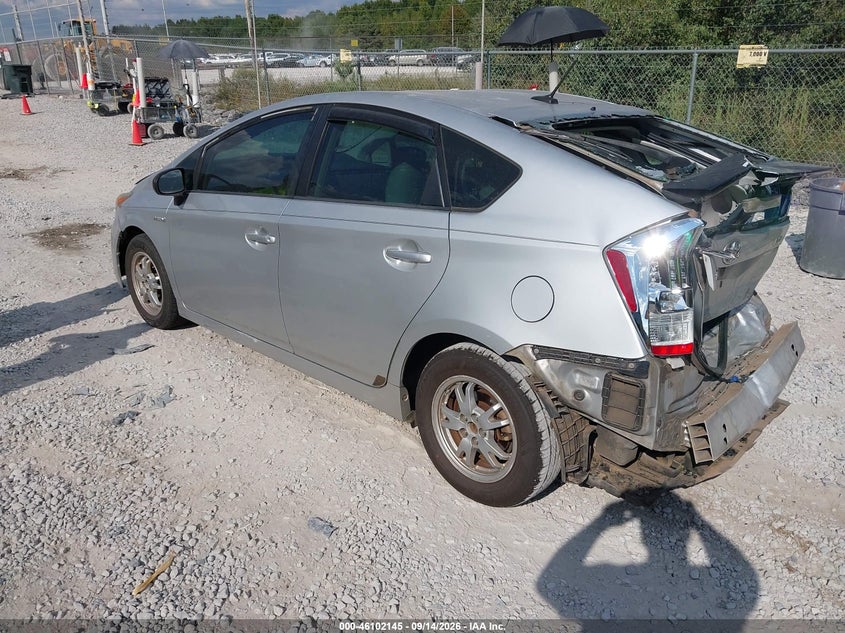 Vin: jtdkn3du0b0275945, lot: 46601803, toyota prius three 20113