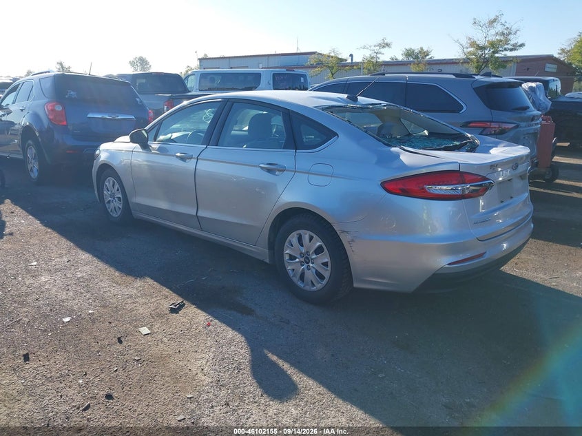 Vin: 3fa6p0g77kr267329, lot: 46601813, ford fusion s 20193