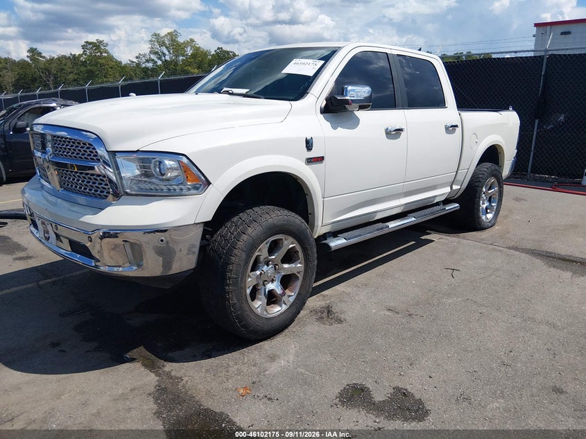 Vin: 1c6rr6nm8gs332690, lot: 46601833, ram 1500 laramie 20162