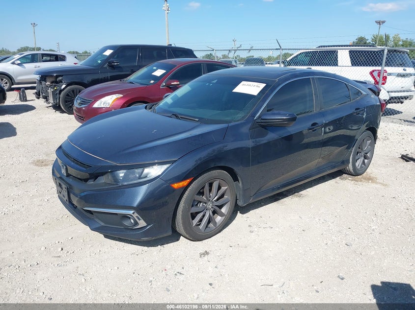 Vin: 19xfc1f34le002855, lot: 46601854, honda civic ex 20202