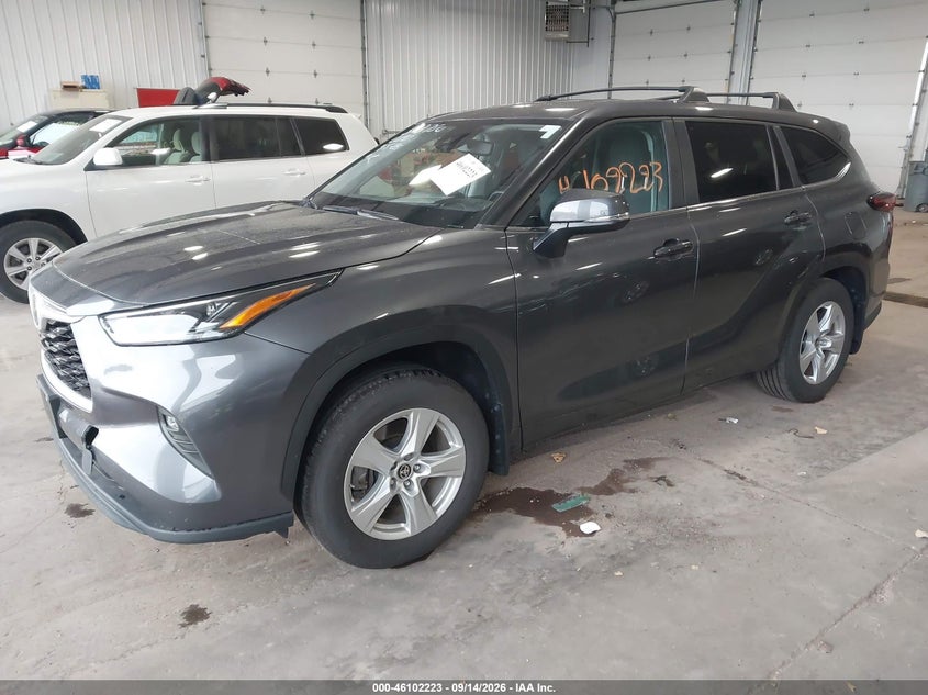 Vin: 5tdkdrbh2rs541310, lot: 46601881, toyota highlander le 20242