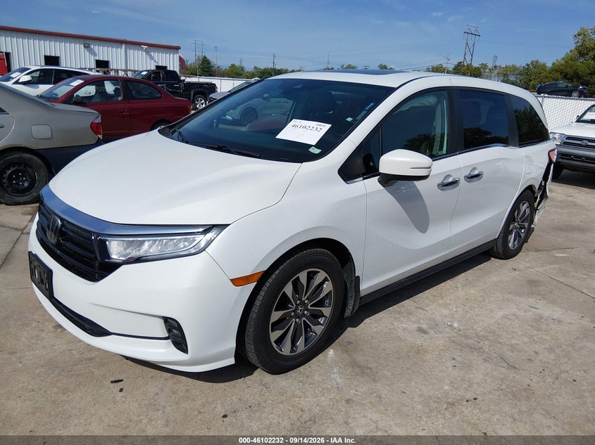 Vin: 5fnrl6h73mb040115, lot: 46601890, honda odyssey ex-l 20212