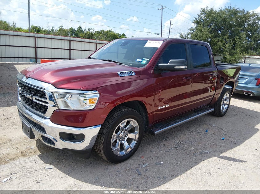 Vin: 1c6rrefg8nn382956, lot: 46601929, ram 1500 lone star  4x2 5'7 box 20222