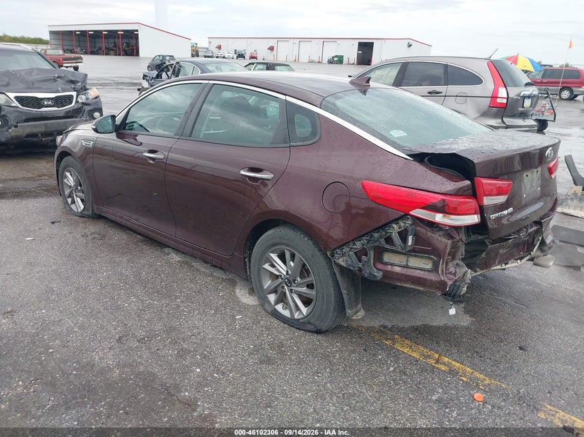 Vin: 5xxgt4l39kg340090, lot: 46601964, kia optima lx 20193